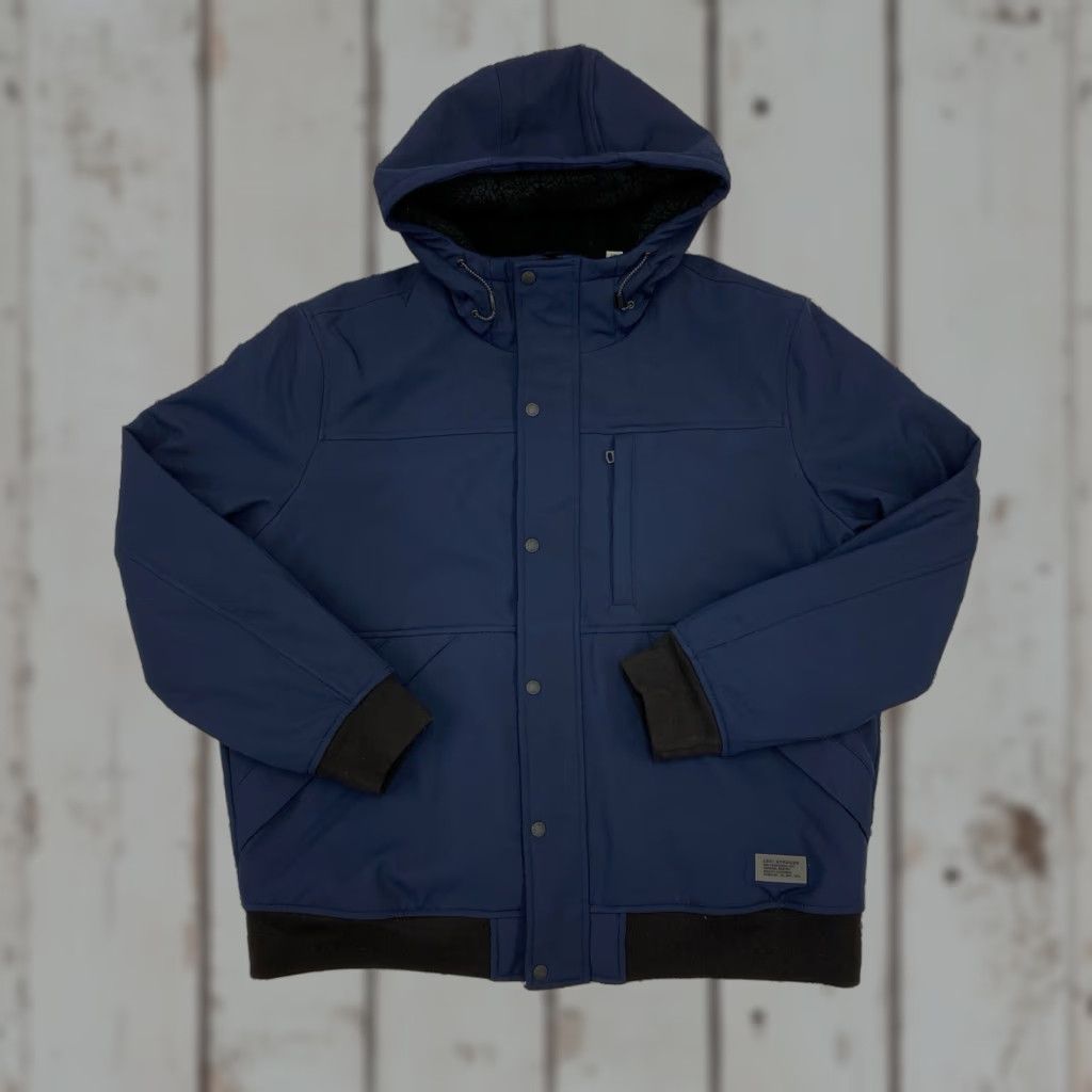 Levi's Levis Men Jacket Soft Shell Sherpa Lined Waterproof Winter Navy Blue 2XL Blue Bomber Waterproof Mens XXL Size US XXL / EU 58 / 5 - 1 Thumbnail