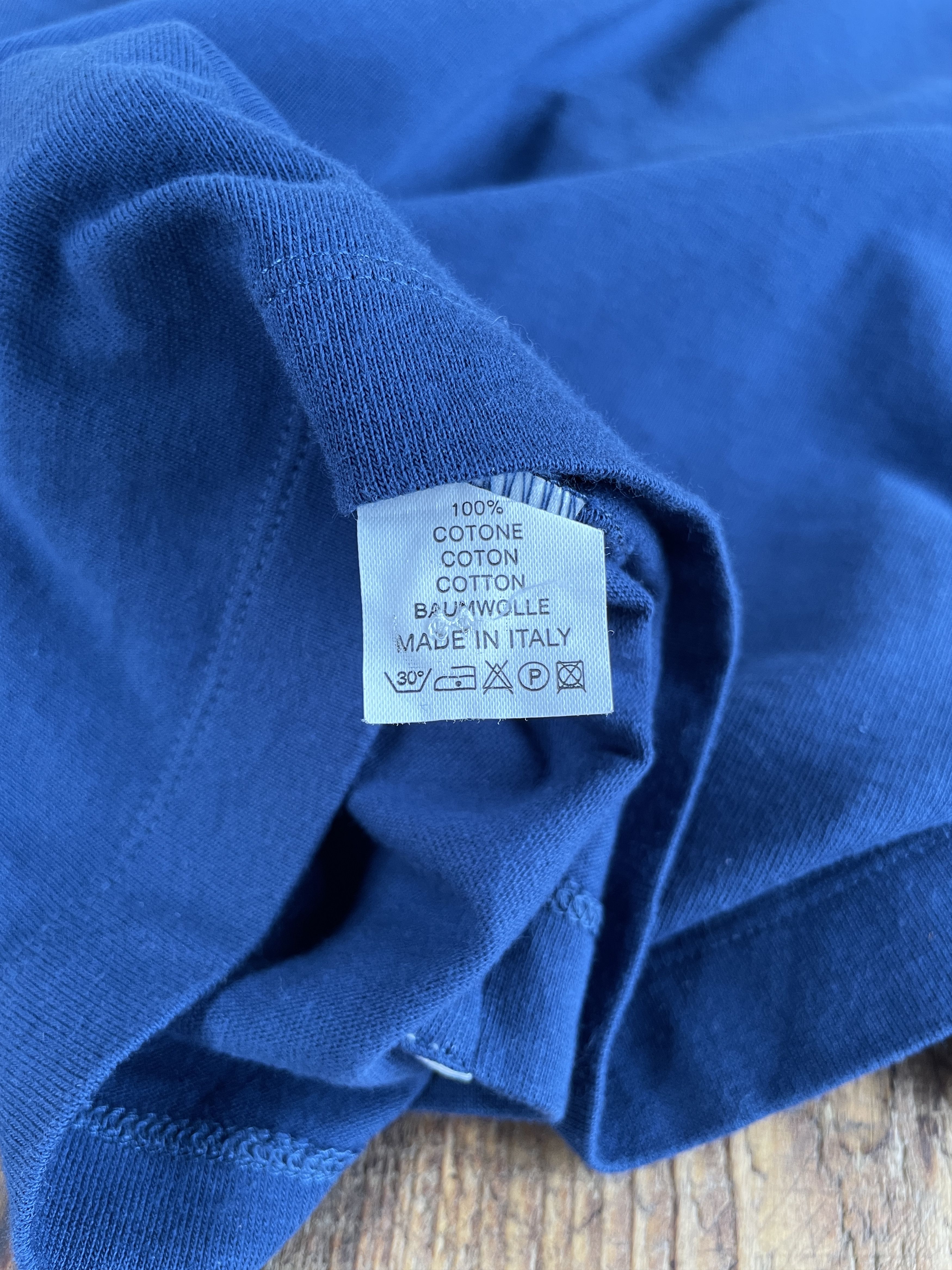 Canali Canali Sportsweat Cotton Navy Blue Rugby Shirt Size EUR 54 Size US XL / EU 56 / 4 - 8 Thumbnail