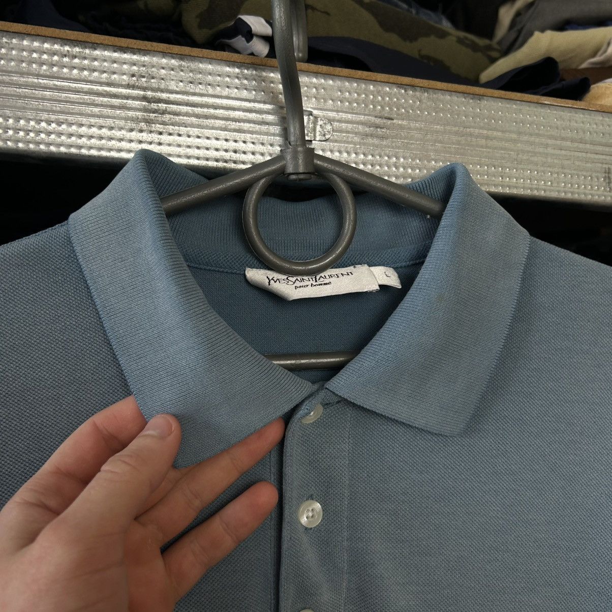 Yves Saint Laurent Luxury Yves Saint Laurent Small Logo Designer polo size L Size US L / EU 52-54 / 3 - 4 Thumbnail