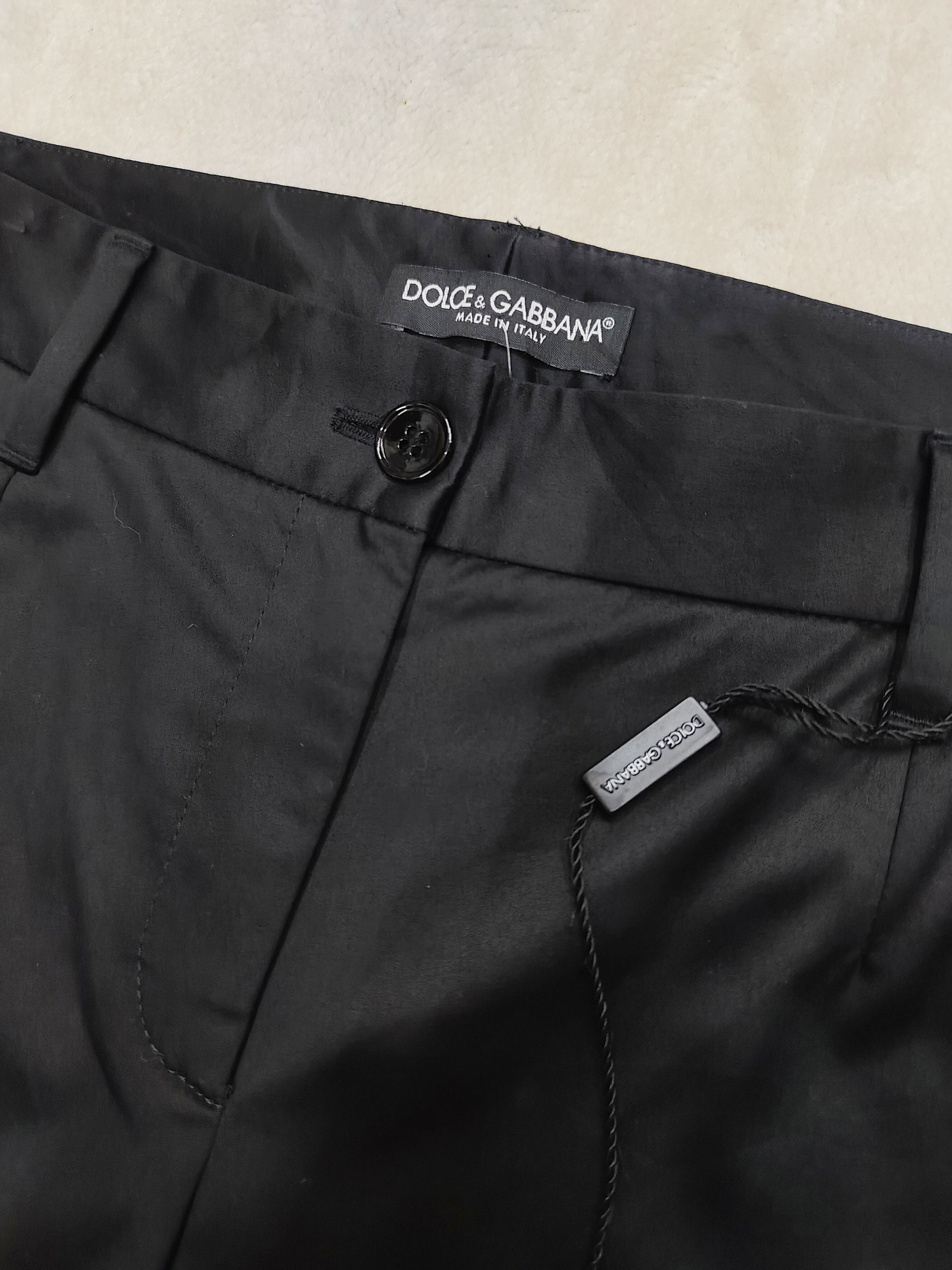 Dolce & Gabbana Dolce & Gabbana 🇮🇹 Black Flared Tailored Dress Pants Size 29" - 5 Thumbnail