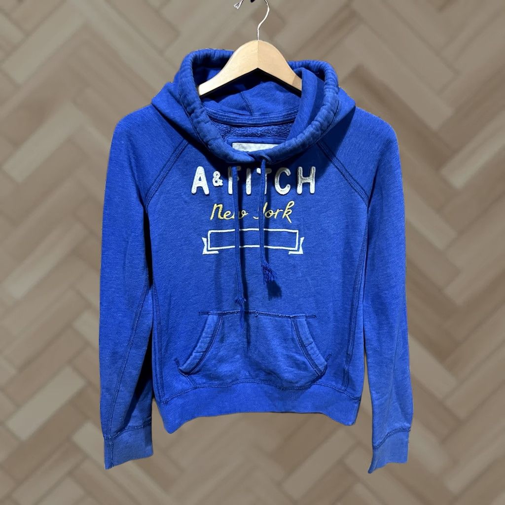 Abercrombie & Fitch VINTAGE Abercrombie & Fitch Hoodie Womens M Blue Pullover Size M / US 6-8 / IT 42-44 - 1 Thumbnail