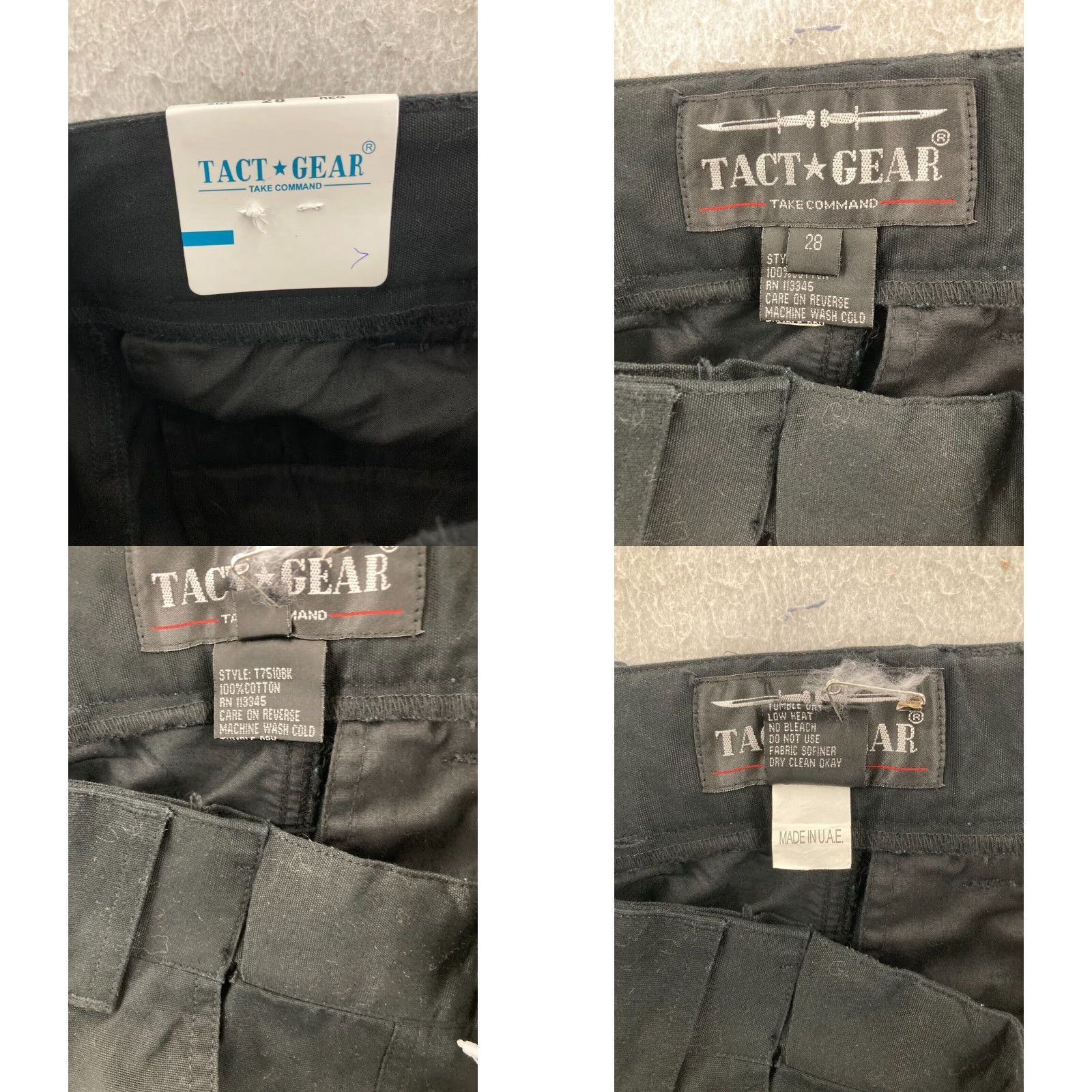 Vintage Tact Gear Pants Mens 28 Reg NWT Black Cargo Pants 31in Inseam Mens Clothing Size US 28 / EU 44 - 8 Thumbnail