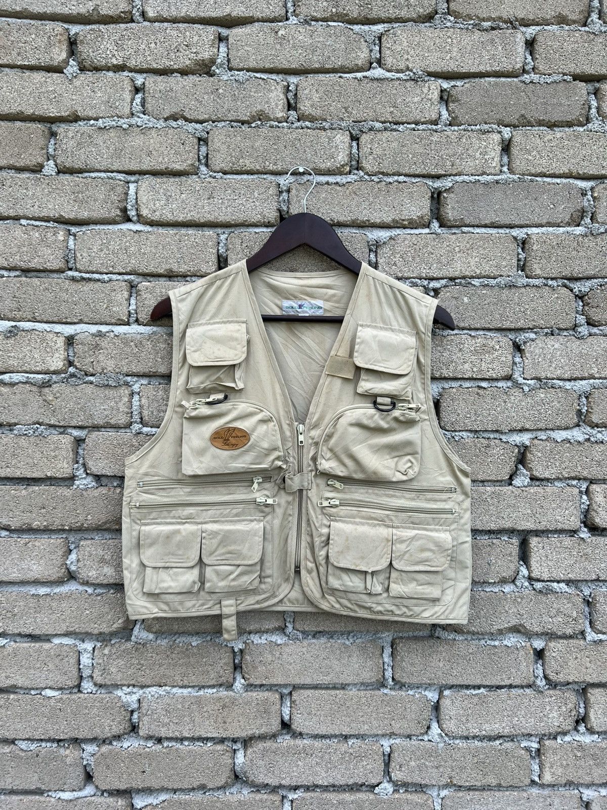 Japanese Brand Gold Feeling Vest Jacket Multi Pocket Size US M / EU 48-50 / 2 - 2 Thumbnail