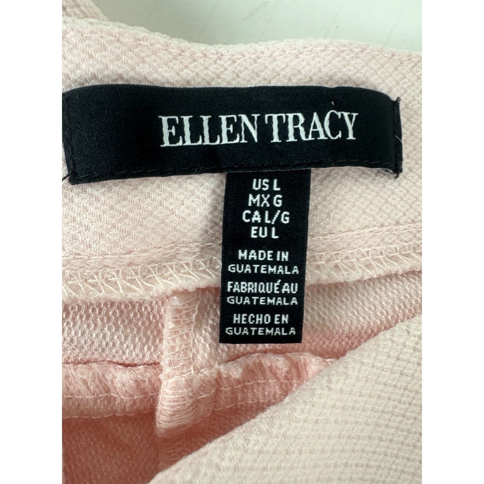 Ellen Tracy VINTAGE Ellen Tracy Women's Pants Cropped Straight Fit Knit Stretch Casual Workwear Size L Pink Size 36" / US 14 / IT 50 - 7 Thumbnail