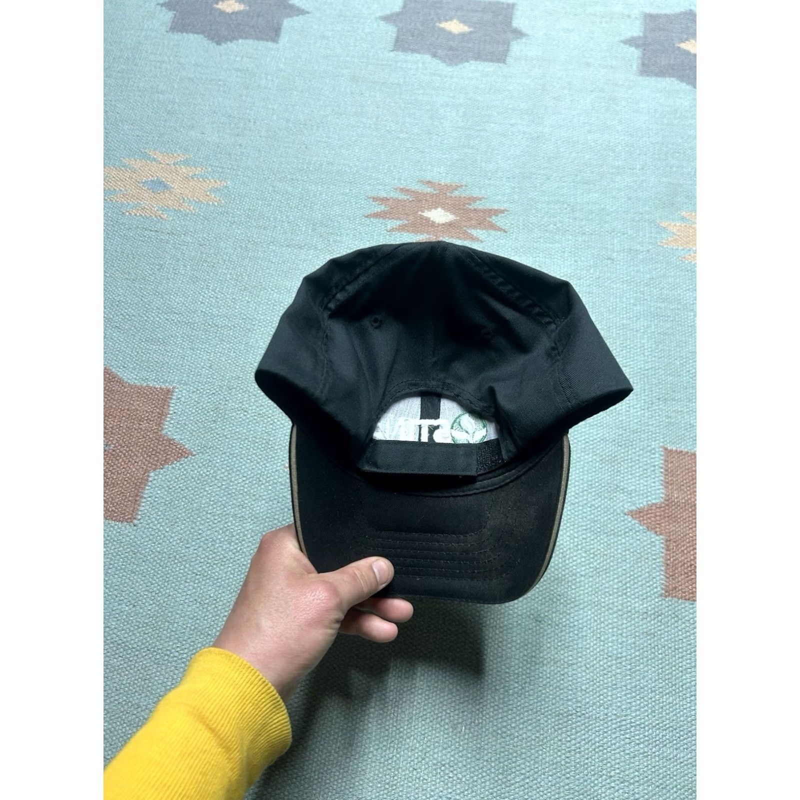 Vintage Stine Hat Cap Embroidered Logo Black Adjustable Straps Baseball Cap Men Size ONE SIZE - 4 Thumbnail