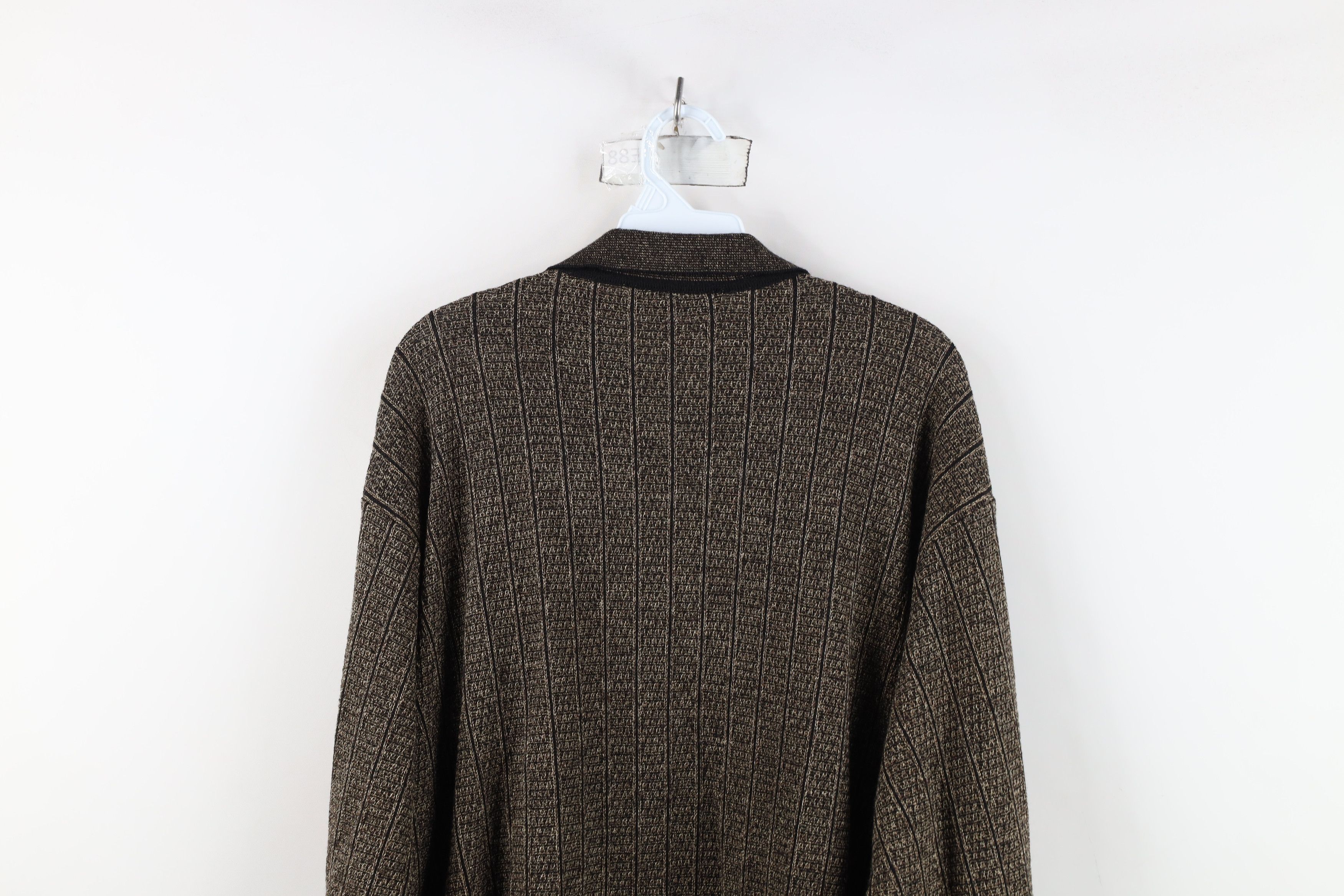 Vintage Vintage 90s Streetwear Knit Half Zip Collared Sweater Size US XL / EU 56 / 4 - 11 Thumbnail