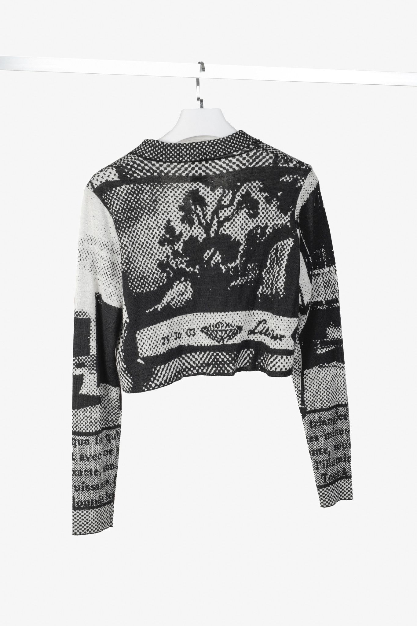 Rundholz Rundholz Black Label Graphic Print Cropped Cardigan Size L / US 10 / IT 46 - 2 Thumbnail