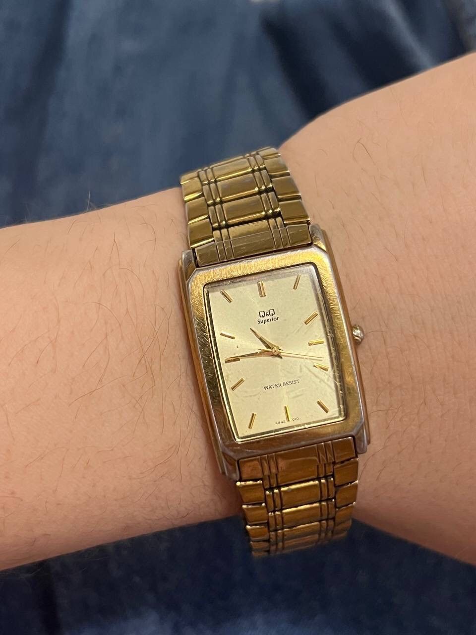 Japanese Brand × Vintage Vintage Gold Tone Form Japanese style futuristic Watch Tank Size ONE SIZE - 6 Thumbnail