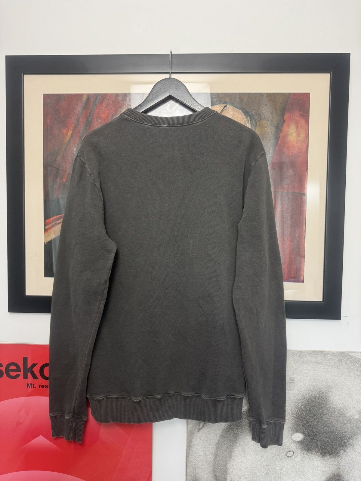 Saint Laurent Paris SS18 Saint Laurent Crewneck Distressed Washed YSL Logo Rare Size US S / EU 44-46 / 1 - 2 Thumbnail