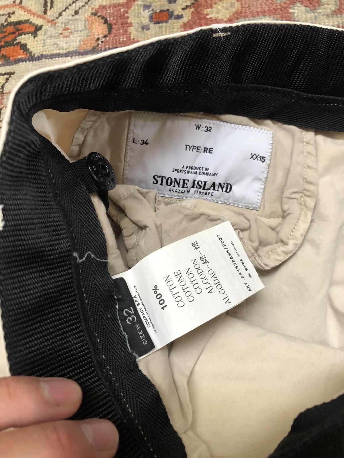 image of C P Company x Stone Island Beige Chinos, Men's (Size 32)