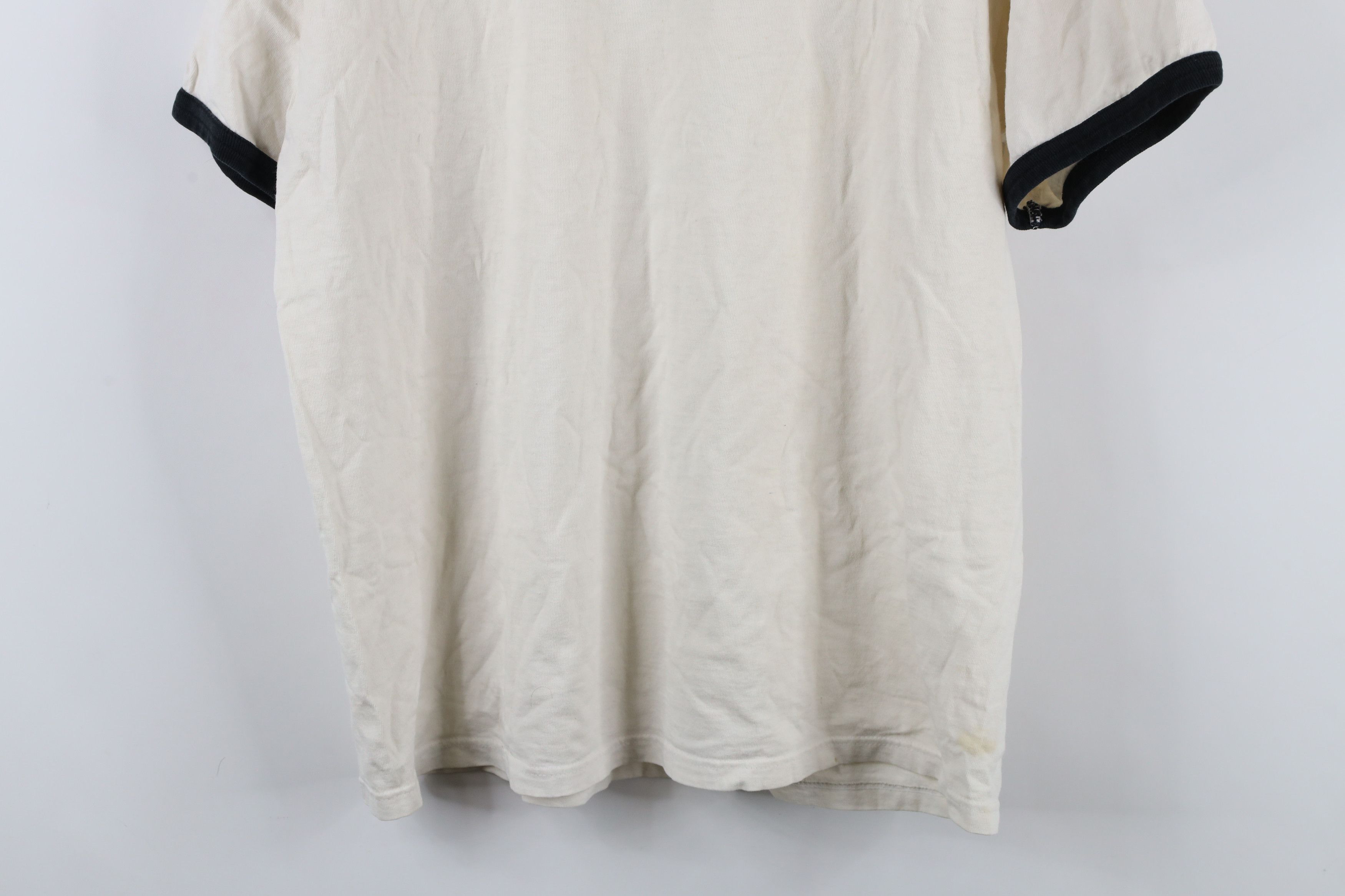 Nike × Vintage Vintage Nike Air Travis Scott Big Swoosh Ringer T-Shirt Size US M / EU 48-50 / 2 - 14 Thumbnail