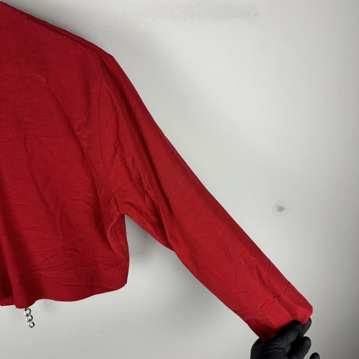 Sandro Vintage Rare Sandro 80’s Red Napaleon Cropped Blazer Size M / US 6-8 / IT 42-44 - 25 Thumbnail