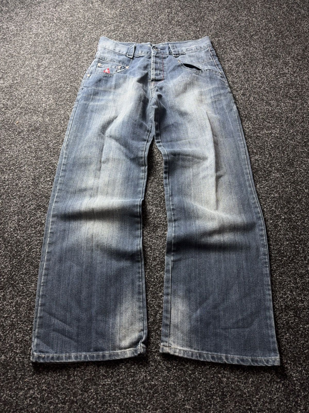 Le Coq Sportif Vintage Retro 00s Le Coq Sportif Straight Jeans Y2K Denim Size US 31 - 1 Thumbnail