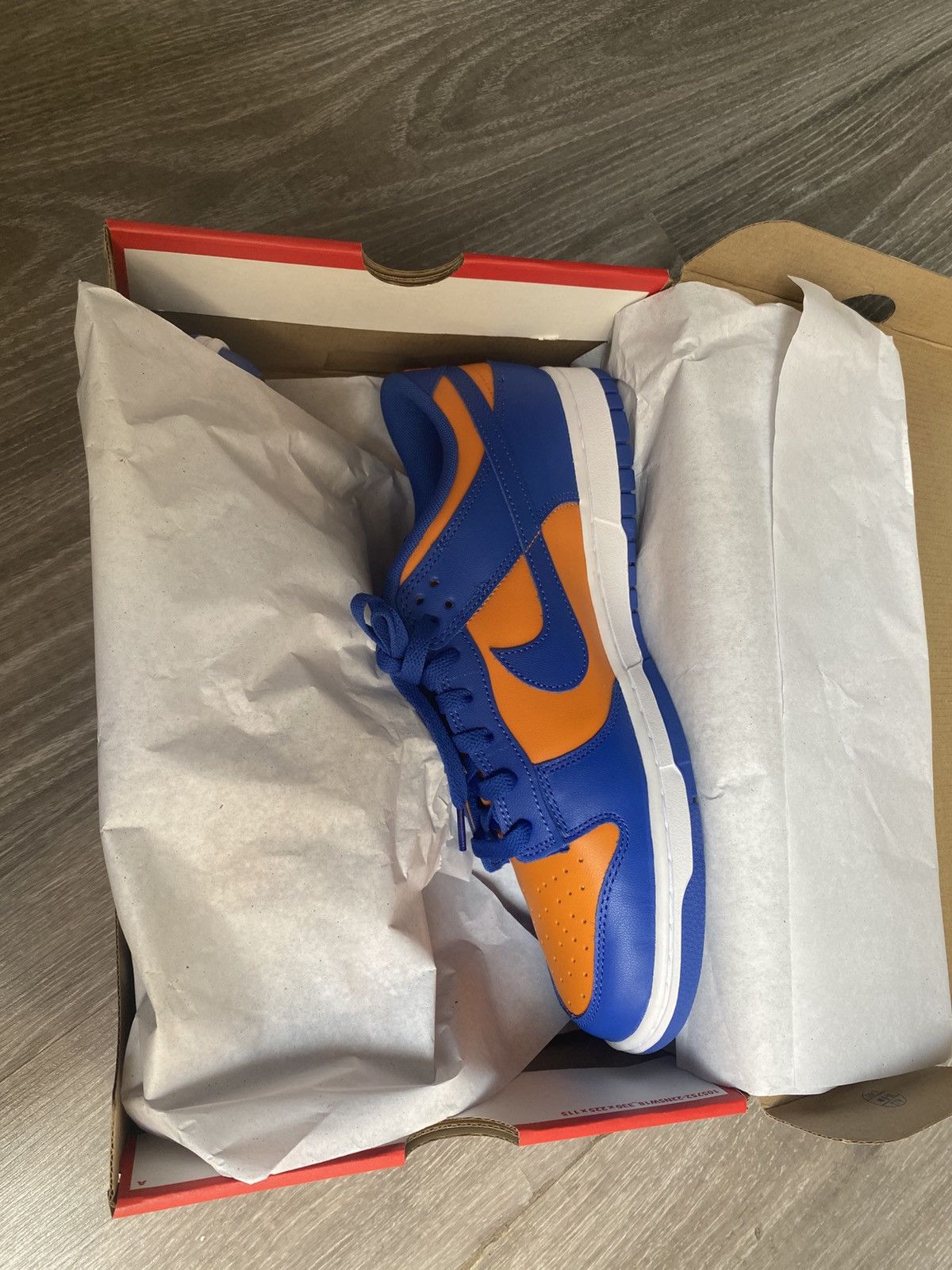 Nike Dunk low Orange/blue 45 11.5 Size US 11.5 / EU 44-45 - 9 Thumbnail