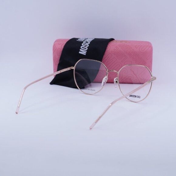 Moschino 🕶️ New Moschino MOL560 0S45 00 Pink/Gold Eyeglasses 54mm Size ONE SIZE - 11 Thumbnail