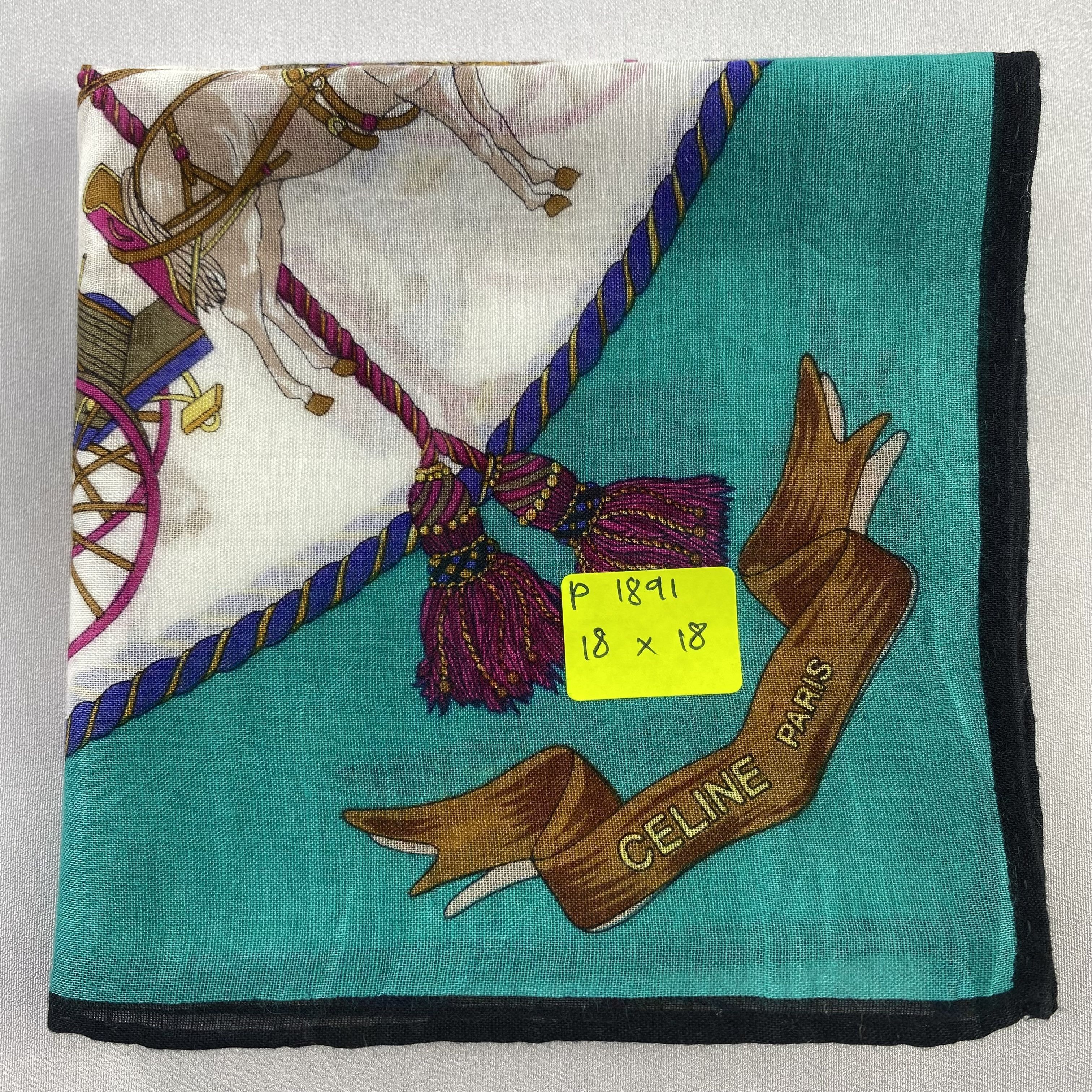 Celine × Vintage Celine Neckerchief / Bandana / Handkerchief-P1891 Size ONE SIZE - 5 Thumbnail
