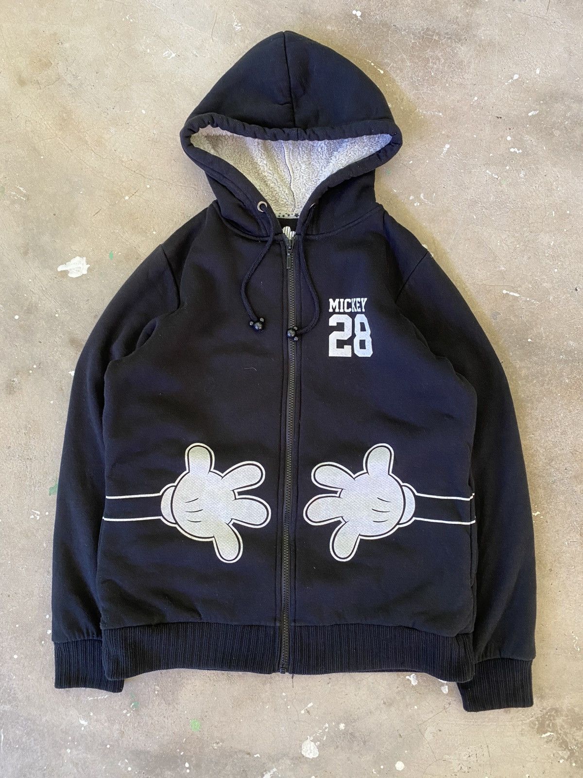 Disney Disney Mickey 28 Sherpa Zip Hoodie Japan Streetwear Size M / US 6-8 / IT 42-44 - 1 Thumbnail
