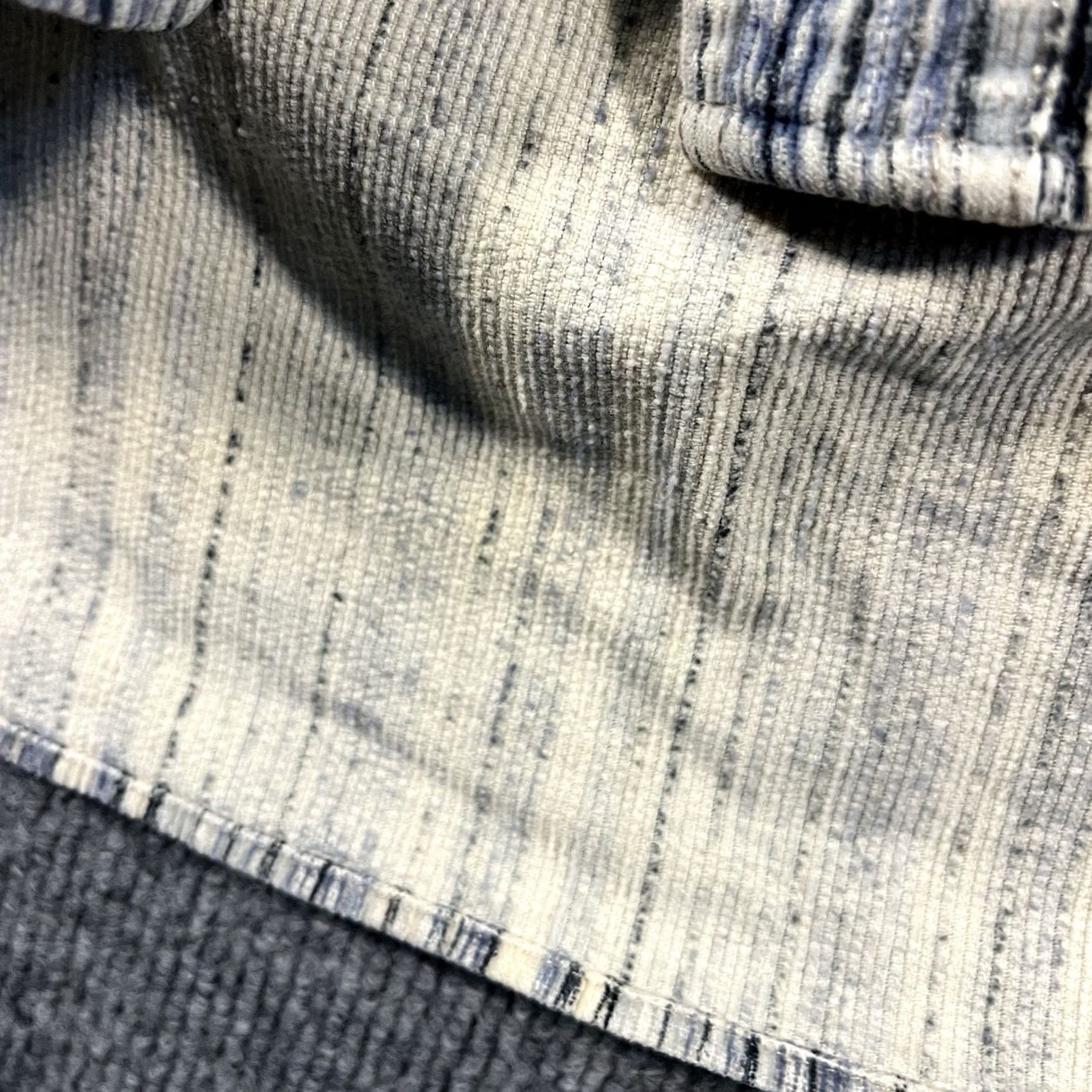 Wrangler VINTAGE Wrangler Mens Shirt Button Corduroy Striped Western 90s Brushpopper Blue Shirt Mens Regular 90s Western Buttons Pockets Size US M / EU 48-50 / 2 - 5 Thumbnail