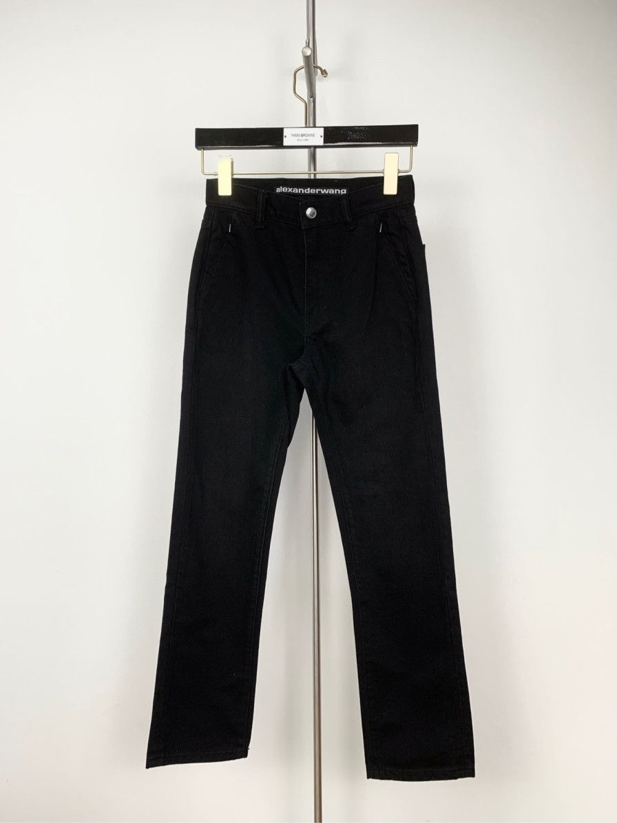 Alexander Wang Alexander Wang Pants Black Cotton Denim Jeans (Size 24) Size 24" / US 00 / IT 34 - 1 Thumbnail