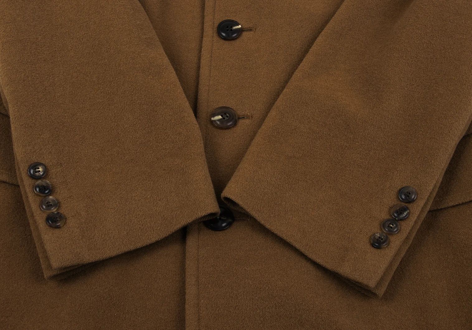 Jean Paul Gaultier Wool Melton Chester Coat in Camel, Size 48 Size US M / EU 48-50 / 2 - 9 Thumbnail