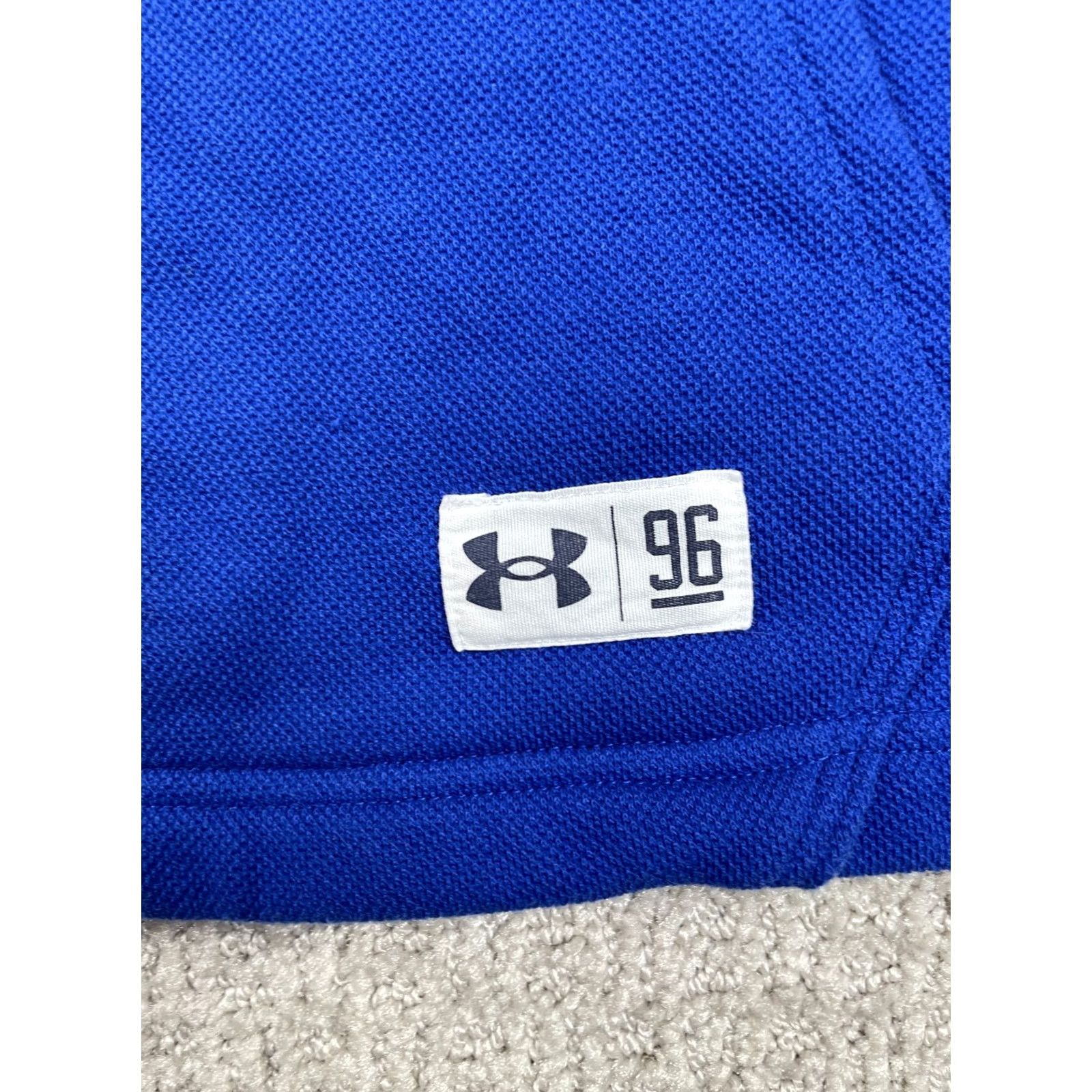 Under Armour Under Armour Sweatshirt Womens L 1/4 Zip Pullover Kangaroo Pocket Blue Long Sleeve Mock Neck Casual Activewear Winter Fall Spring Running Jogging Size L / US 10 / IT 46 - 4 Thumbnail