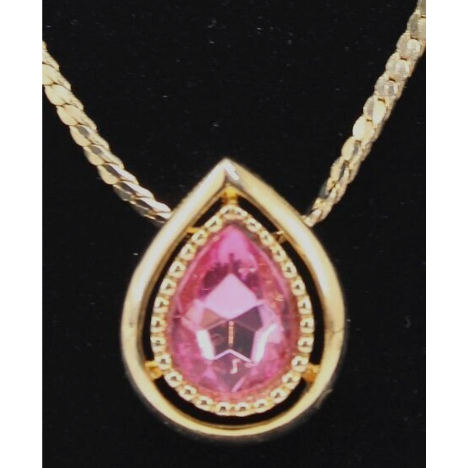 Other Stunning Parklane Pink Teardrop Rhinestone Necklace • 18" Size ONE SIZE - 1 Thumbnail
