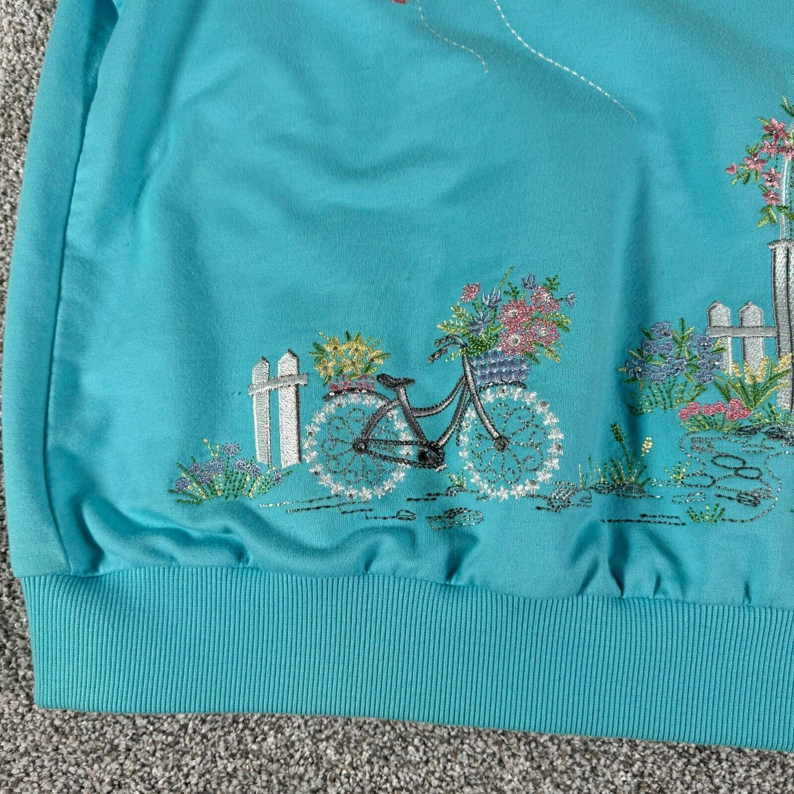 Other Vintage 90s Y2K Petite Small Embroidery Beaded Cottagecore Size S / US 4 / IT 40 - 3 Thumbnail