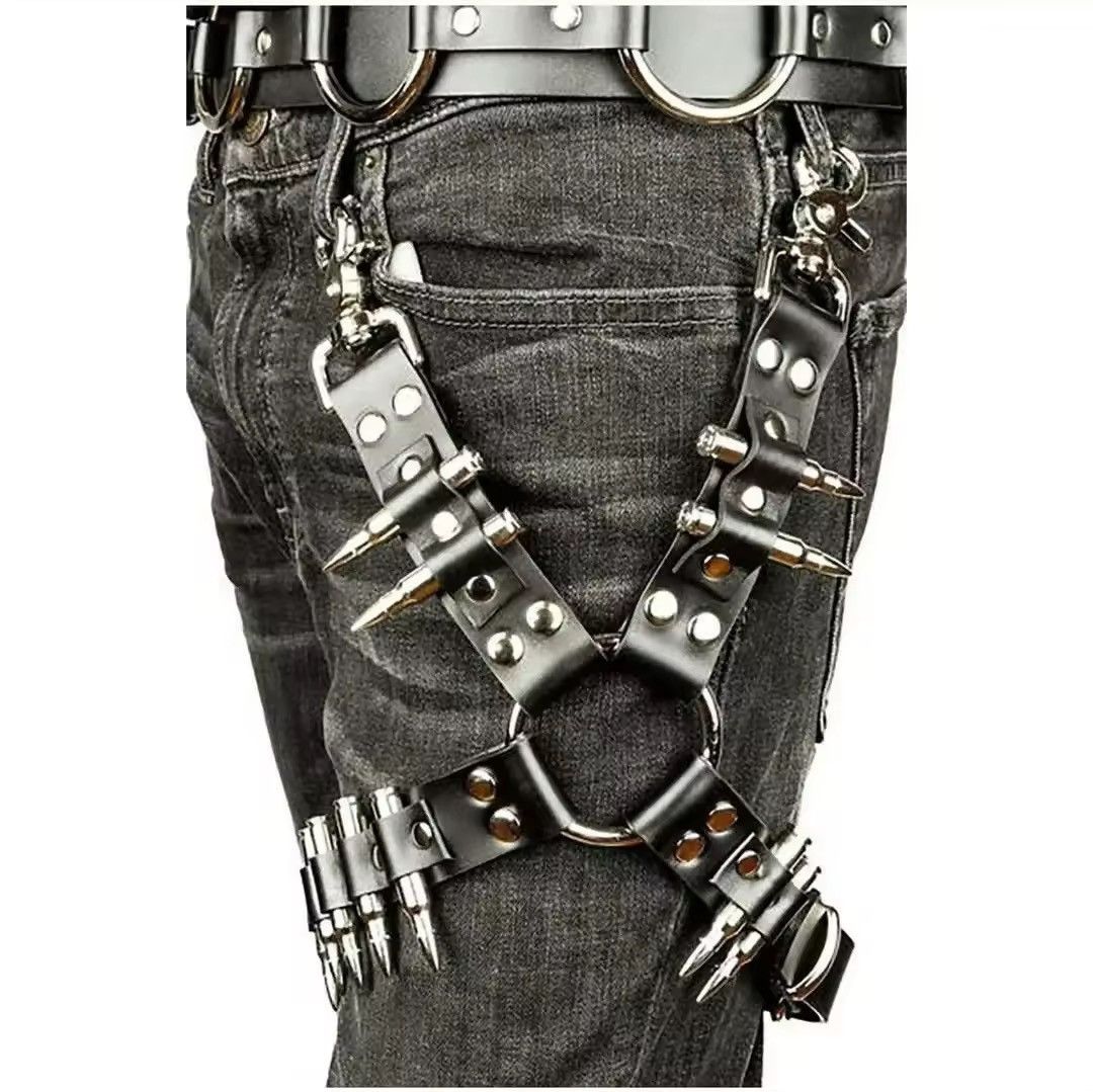 Japanese Brand Punk Thigh Garter Bullet Belt | Grailed