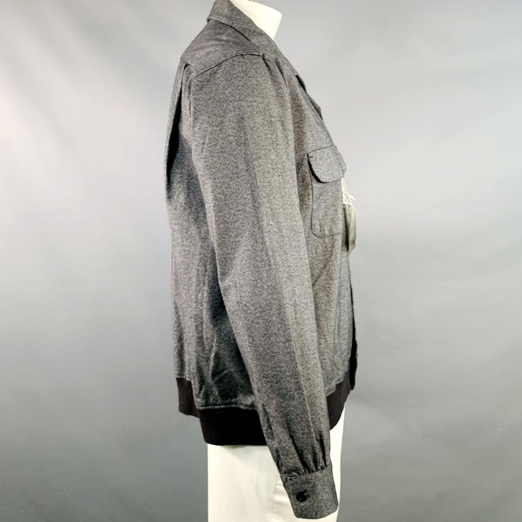Engineered Garments ENGINEERED GARMENTS Jacket Mens L Grey Size Black Heather Cotton Blend Two Pockets Size US L / EU 52-54 / 3 - 2 Thumbnail