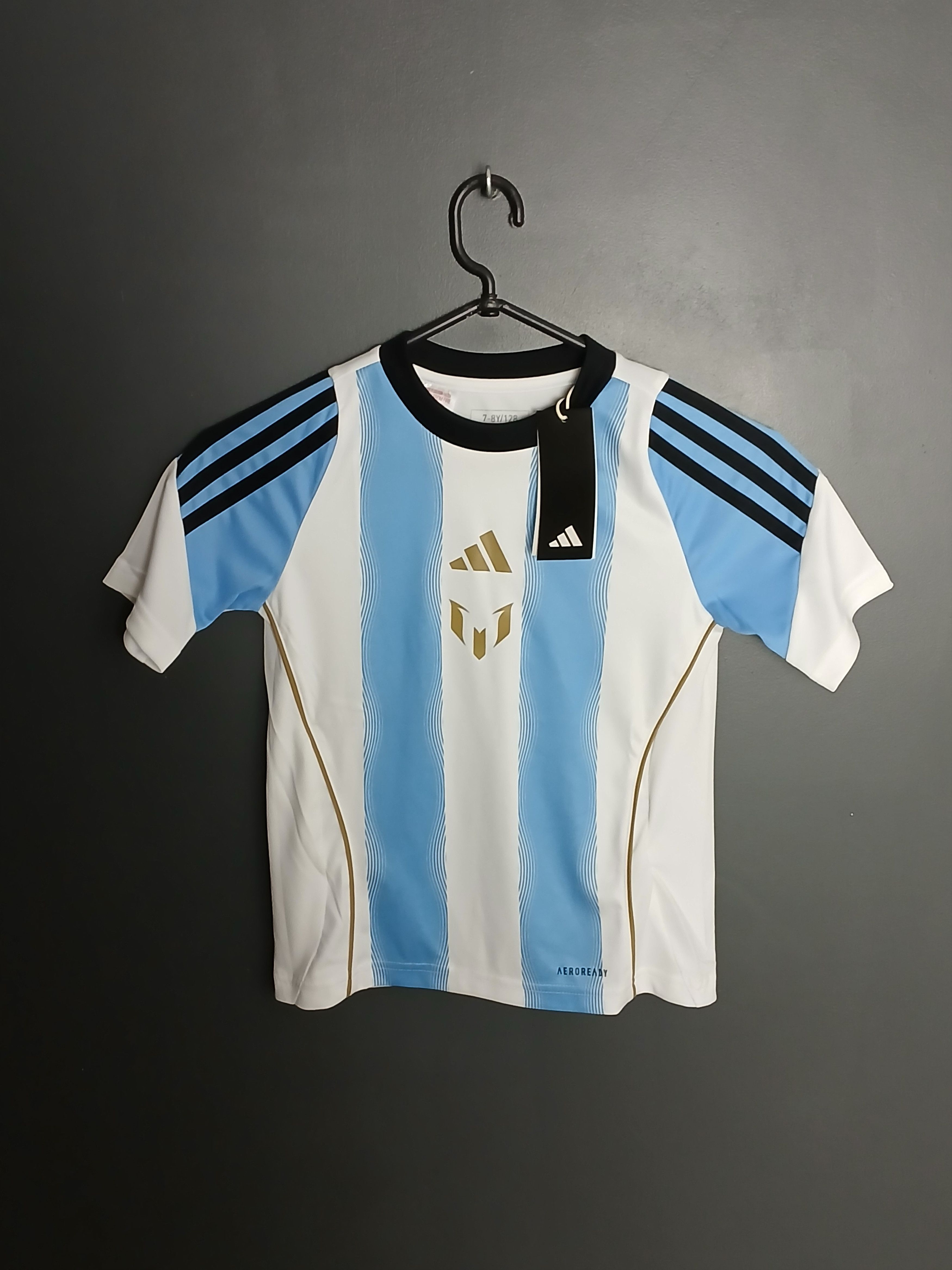 Adidas KIDS Argentina Messi Training Football Jersey T-Shirt Size US XXS / EU 40 - 1 Thumbnail