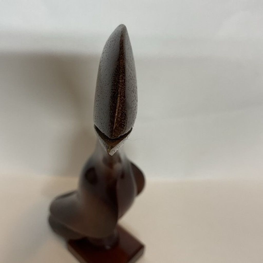 The Unbranded Brand VTG Brazil Wood Hand Carved Toucan Sculpture Glass Eyes 9.5” Size ONE SIZE - 8 Thumbnail