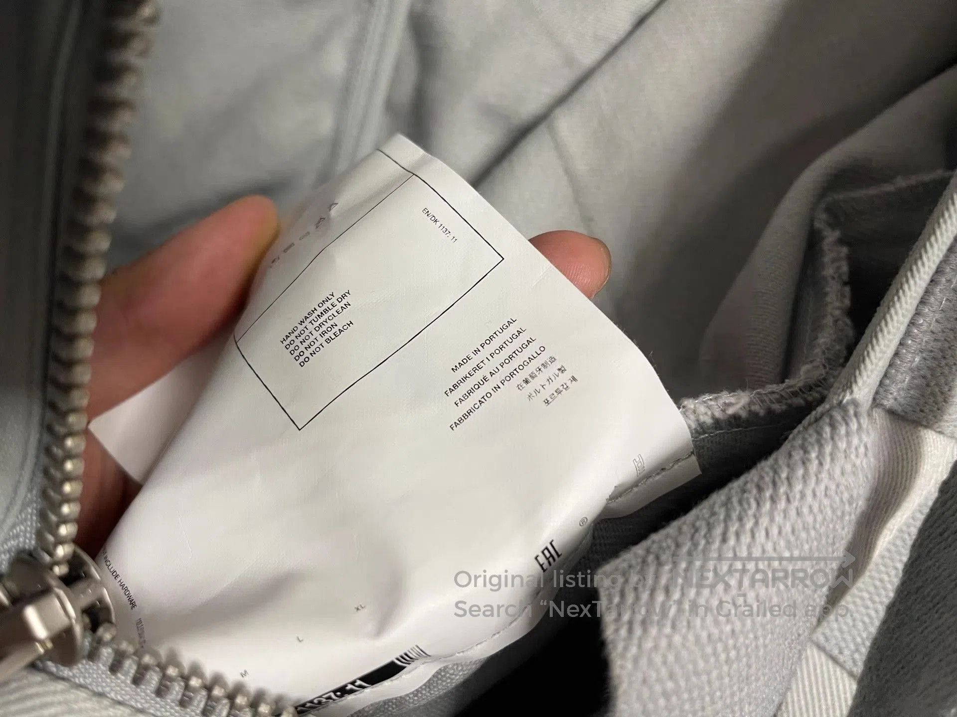 Heliot Emil Gray Utility Jacket with Straps and Pockets, Size L. Size US L / EU 52-54 / 3 - 5 Thumbnail