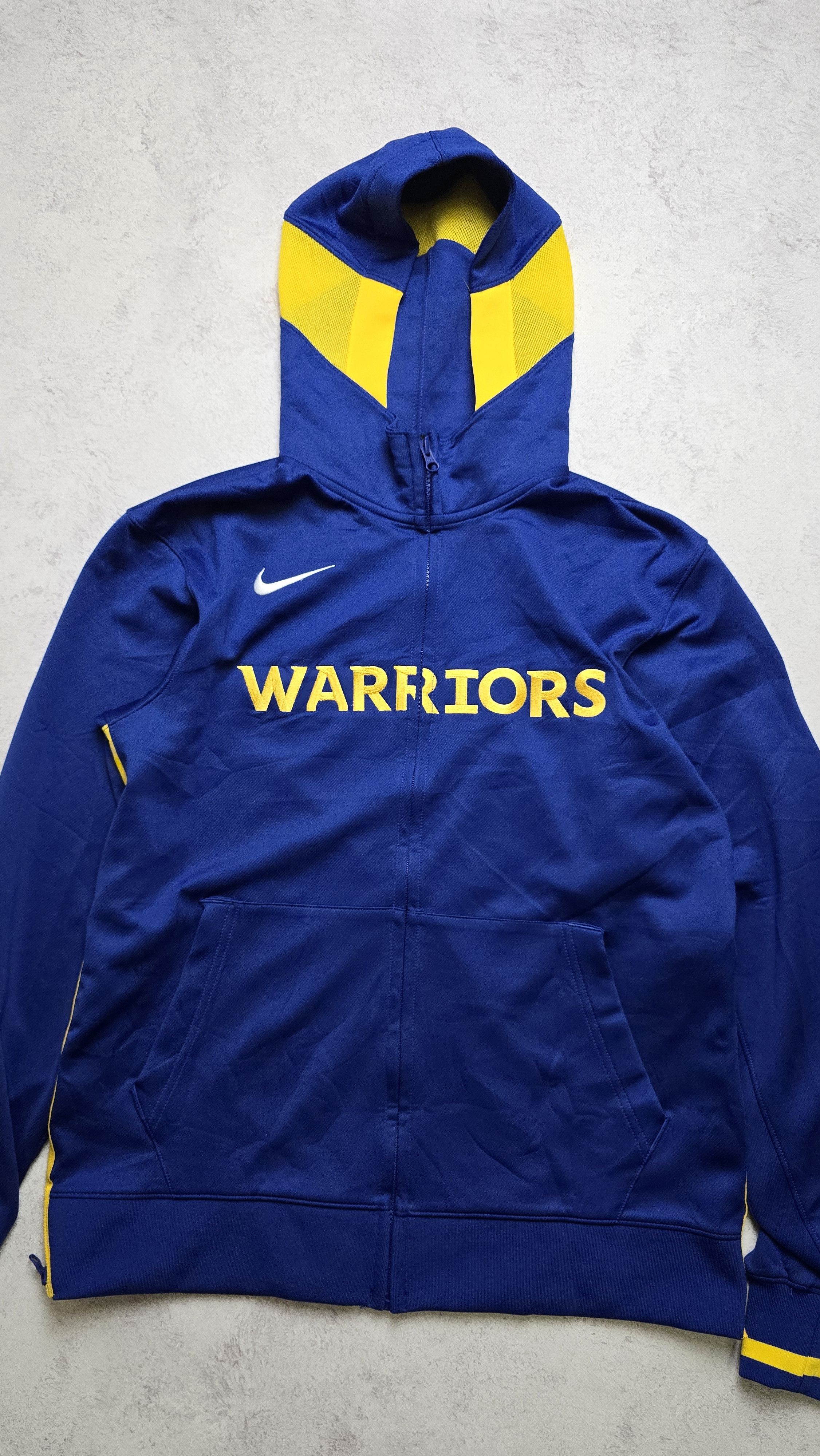 Nike GOLDEN STATE WARRIORS SHOWTIME DRI-FIT NBA FULL-ZIP HOODIE Size US M / EU 48-50 / 2 - 7 Thumbnail