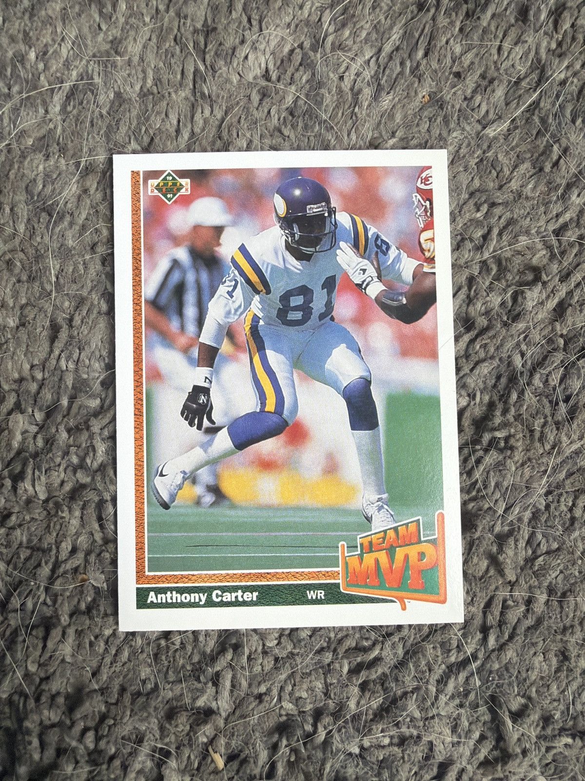NFL 1991 Upper Deck #466 Anthony Carter Card Size ONE SIZE - 1 Thumbnail