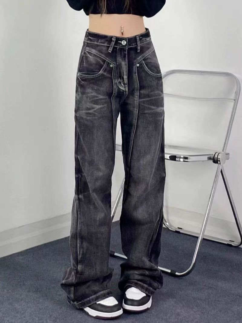 Japanese Brand × Jean High street patchwork deconstructed design micro flare jeans Size US 32 / EU 48 - 3 Thumbnail
