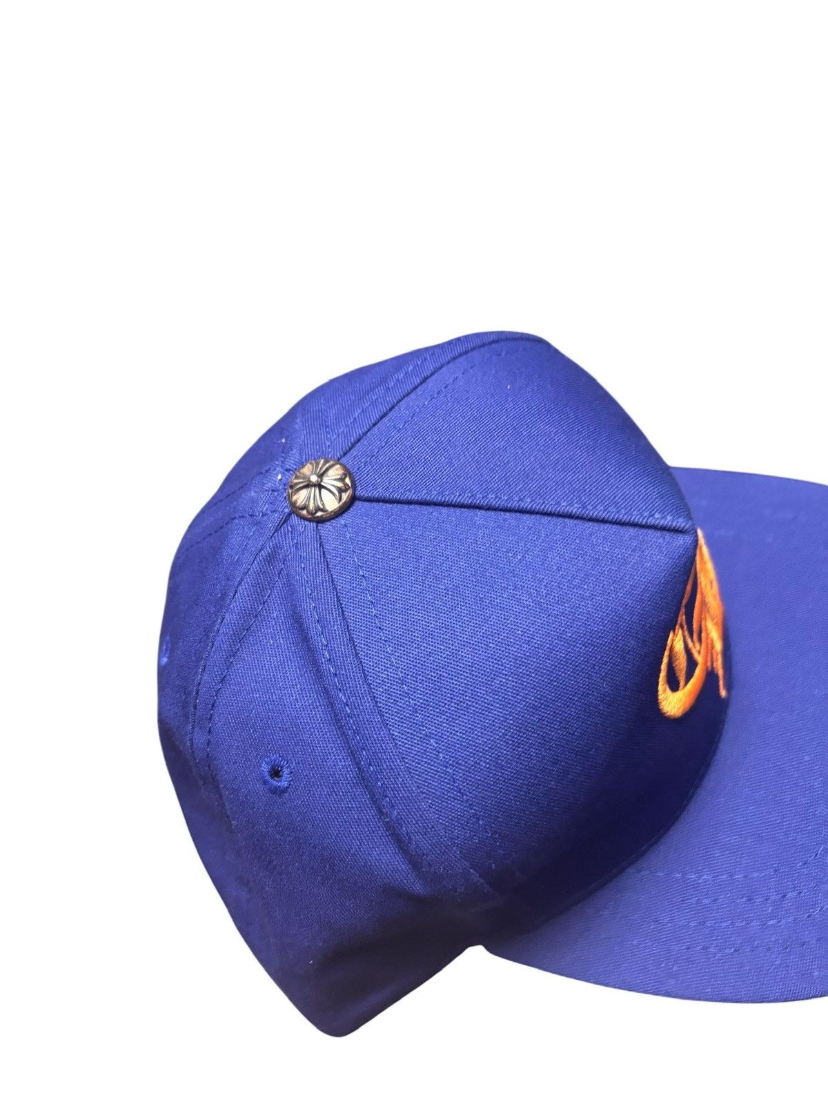 Chrome Hearts Chrome Hearts CH Logo Trucker Blue Orange Baseball Snapback Size ONE SIZE - 5 Thumbnail