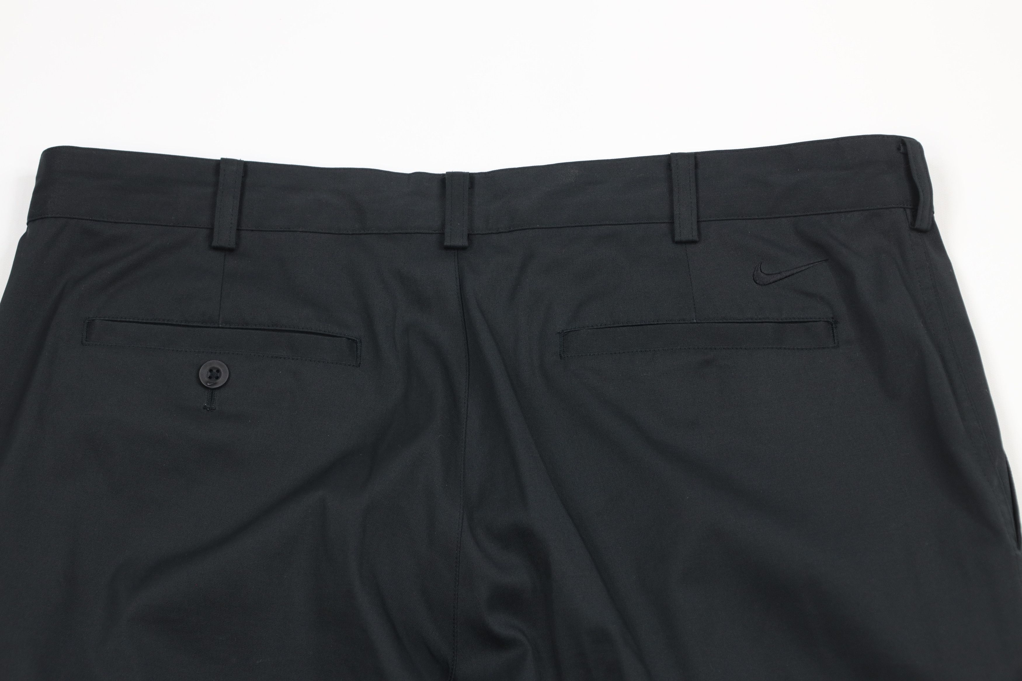Nike Nike Golf Front Wide Leg Golfing Chino Pants Black Polyester Size US 35 - 8 Thumbnail