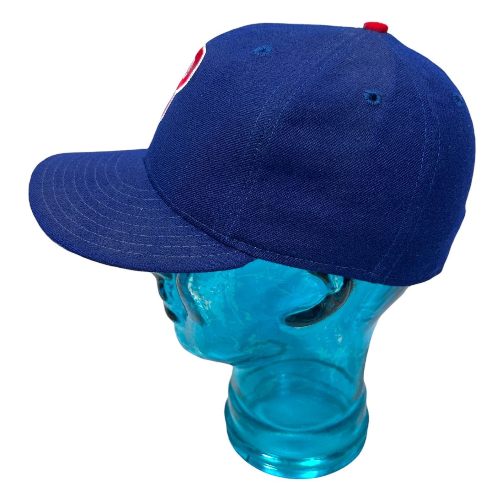 New Era Vintage Philadelphia Phillies Hat Men 6 7/8 Blue Wool 90s Size ONE SIZE - 5 Thumbnail