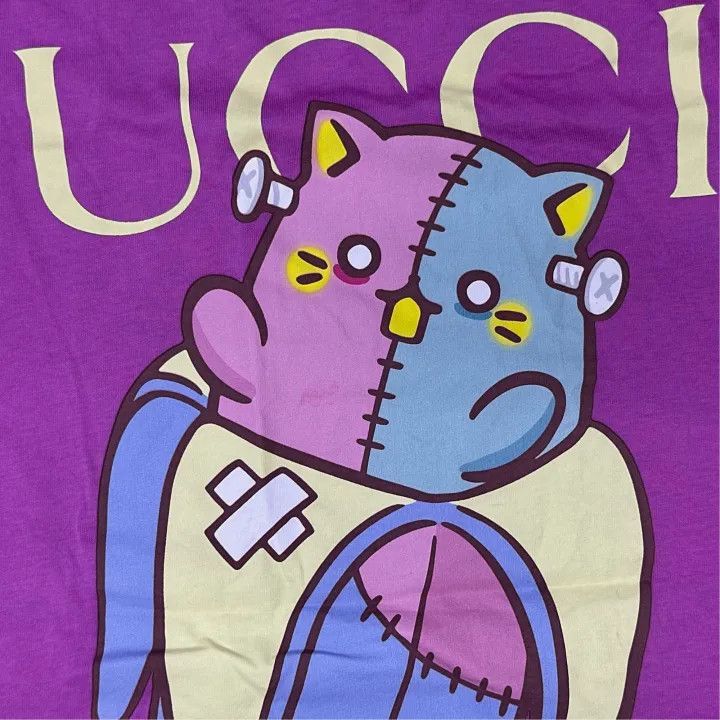 Gucci Gucci Cartoon Cat Rainbow Loose T-Shirt-2507 Size S / US 4 / IT 40 - 4 Thumbnail