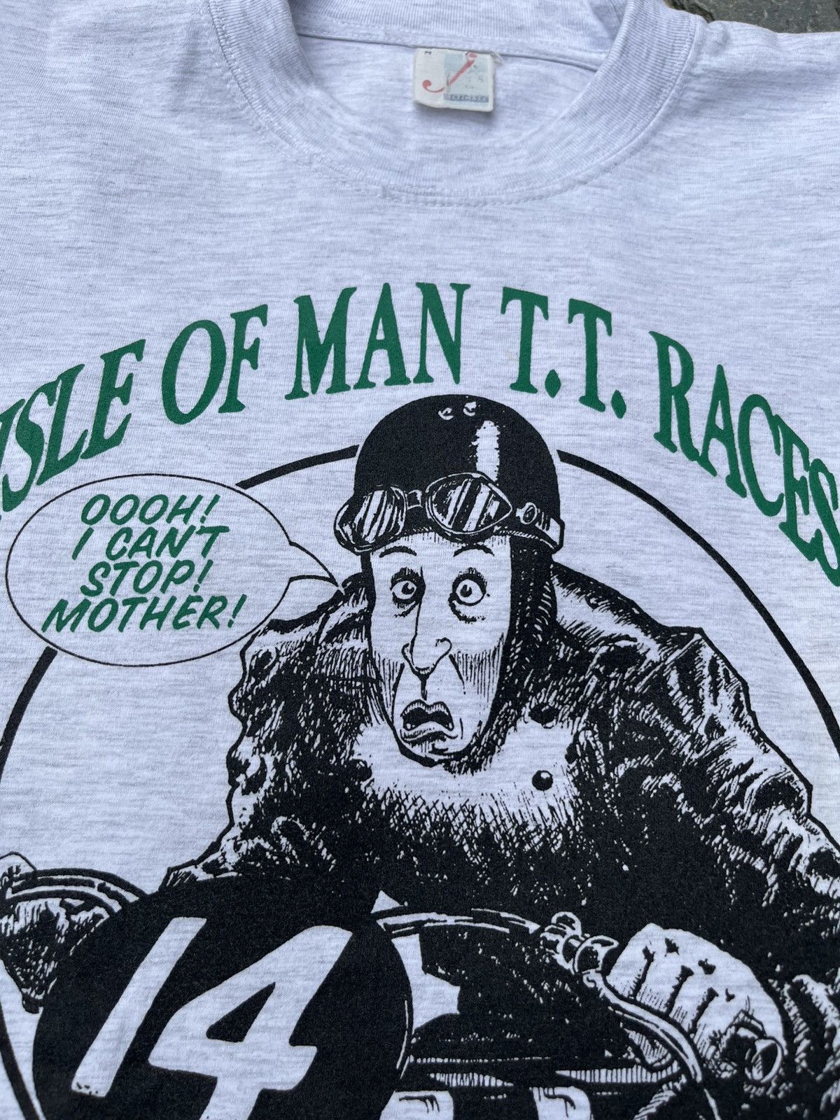 Vintage Vintage 90s Isle of Man TT races motorcycle t-shirt y2k tee Size US M / EU 48-50 / 2 - 9 Thumbnail