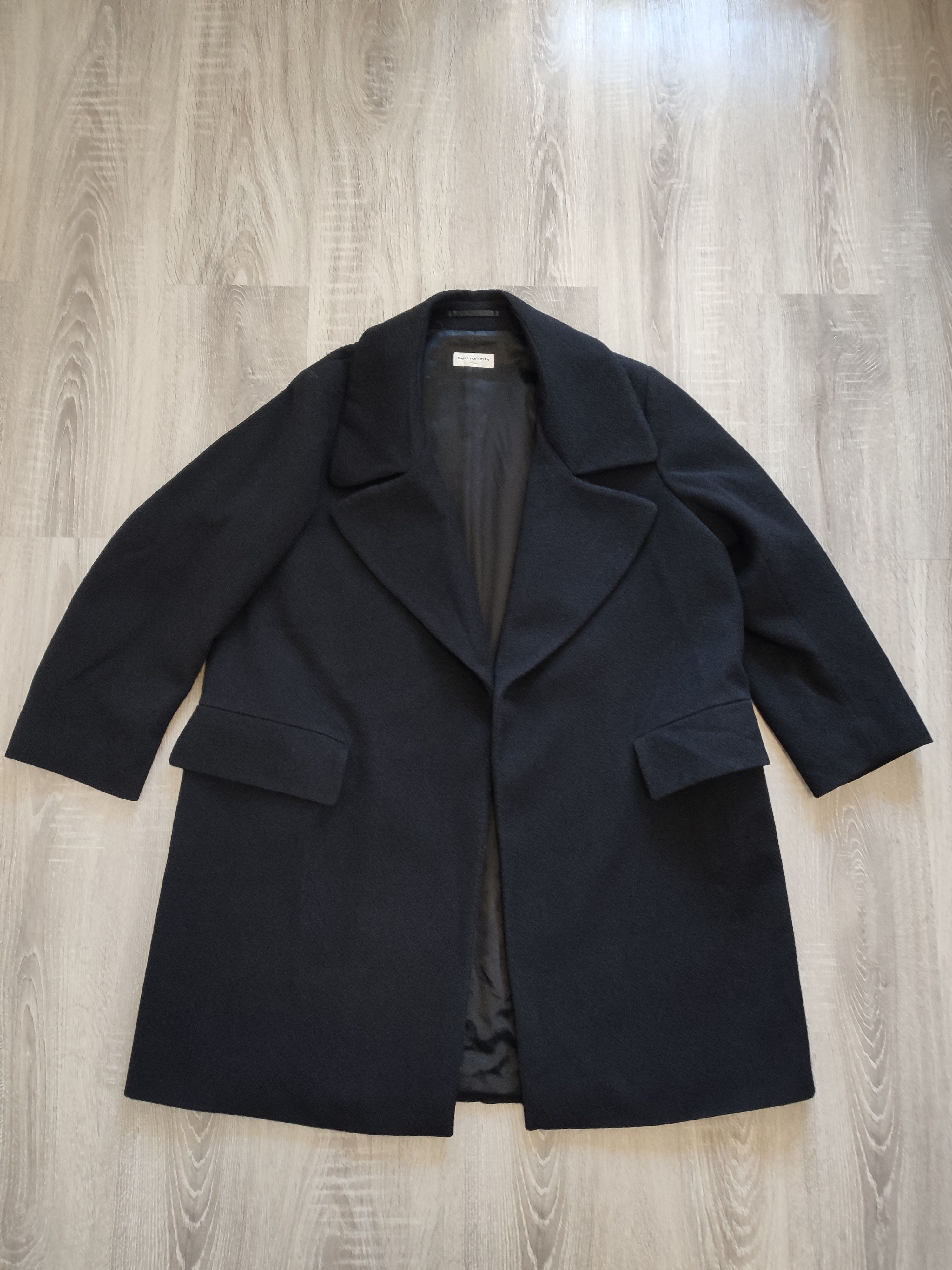 Dries Van Noten Dries Van Noten Black Wool Coat M Size M / US 6-8 / IT 42-44 - 7 Thumbnail