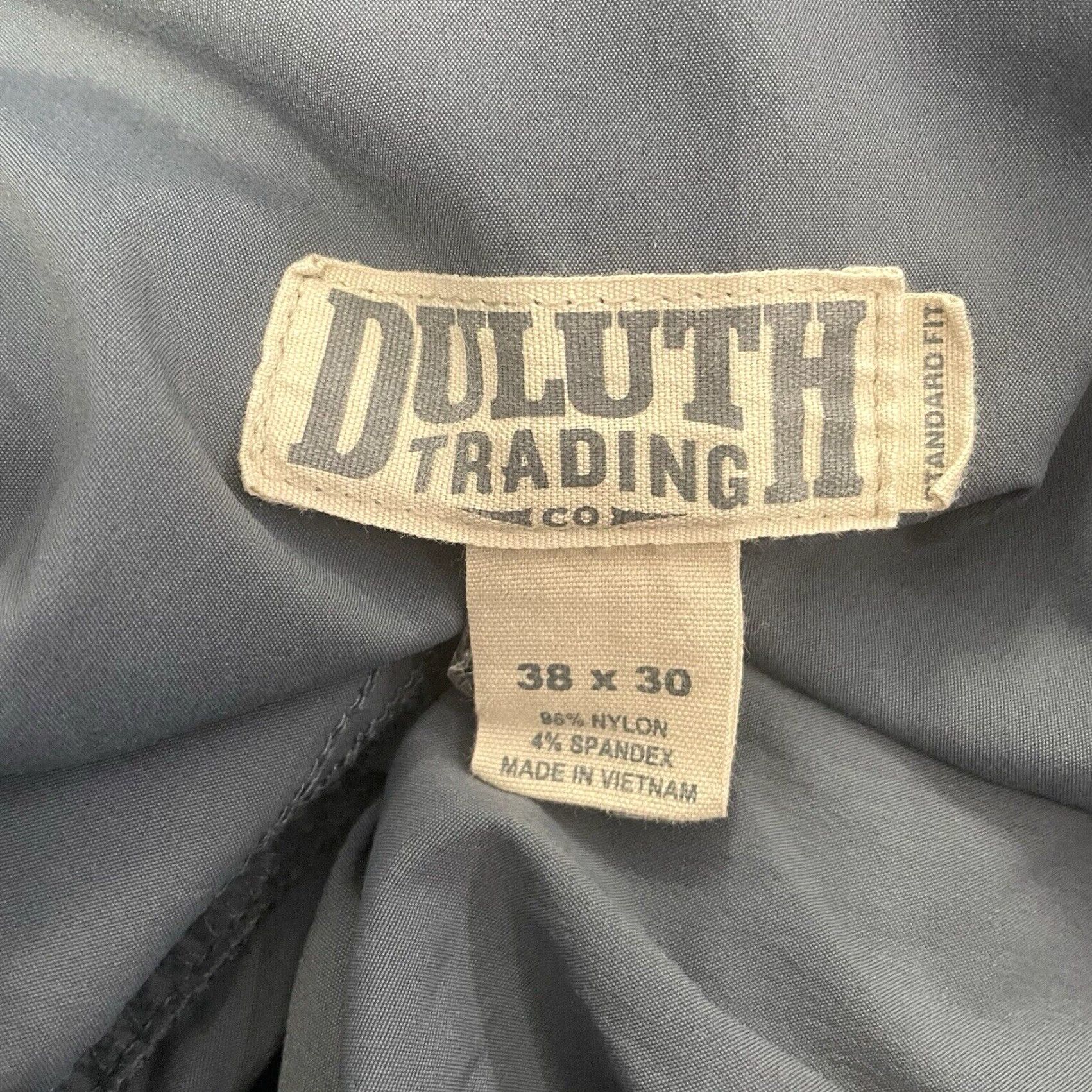 CO Duluth Trading Co Nylon Blend Gray Athletic Cargo Pants Mens Size 38x30 Size US 38 / EU 54 - 4 Thumbnail