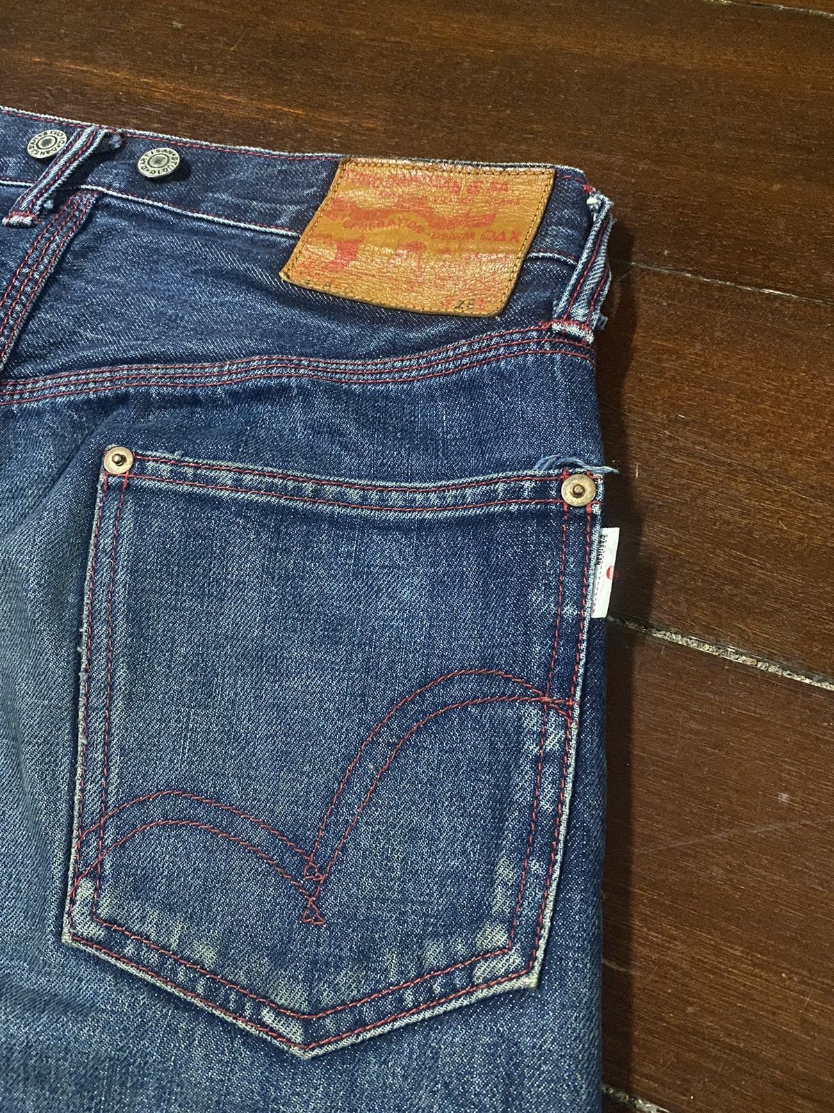 Studio D'Artisan studio d'artisan 480 tokushima denim selvedge distressed Size US 30 / EU 46 - 13 Thumbnail