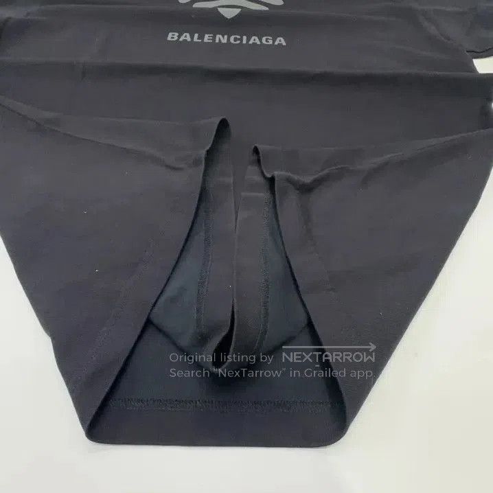 Balenciaga Balenciaga Black Logo Short Sleeve T. Size US XS / EU 42 / 0 - 6 Thumbnail