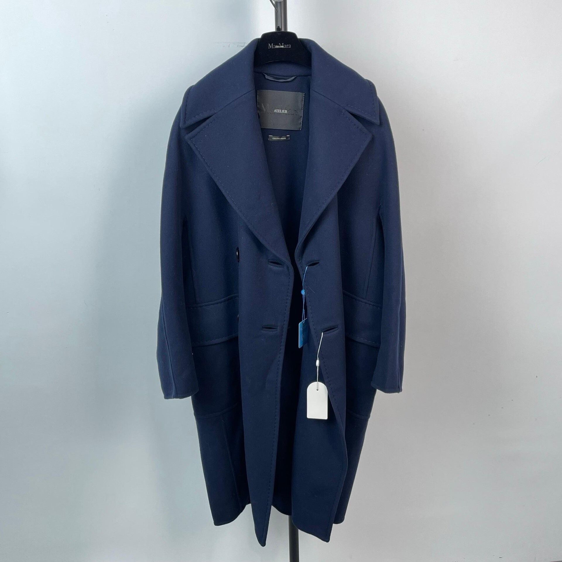 Max Mara MaxMara Atelier Wool Long Coat Size S / US 4 / IT 40 - 1 Thumbnail