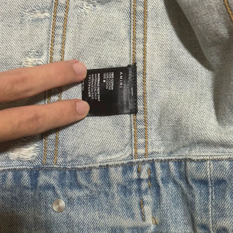 Amiri Amiri Classic Coconut Denim Jacket 2501-Nextarrow Size US XS / EU 42 / 0 - 4 Thumbnail