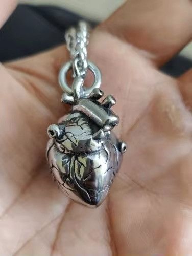Jewelry Steel Heart Necklace Size ONE SIZE - 6 Thumbnail