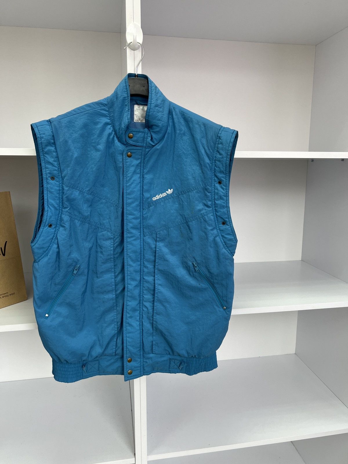 Adidas × Designer × Vintage Vintage 90’s Adidas Nylon Vest Size US XS / EU 42 / 0 - 4 Thumbnail