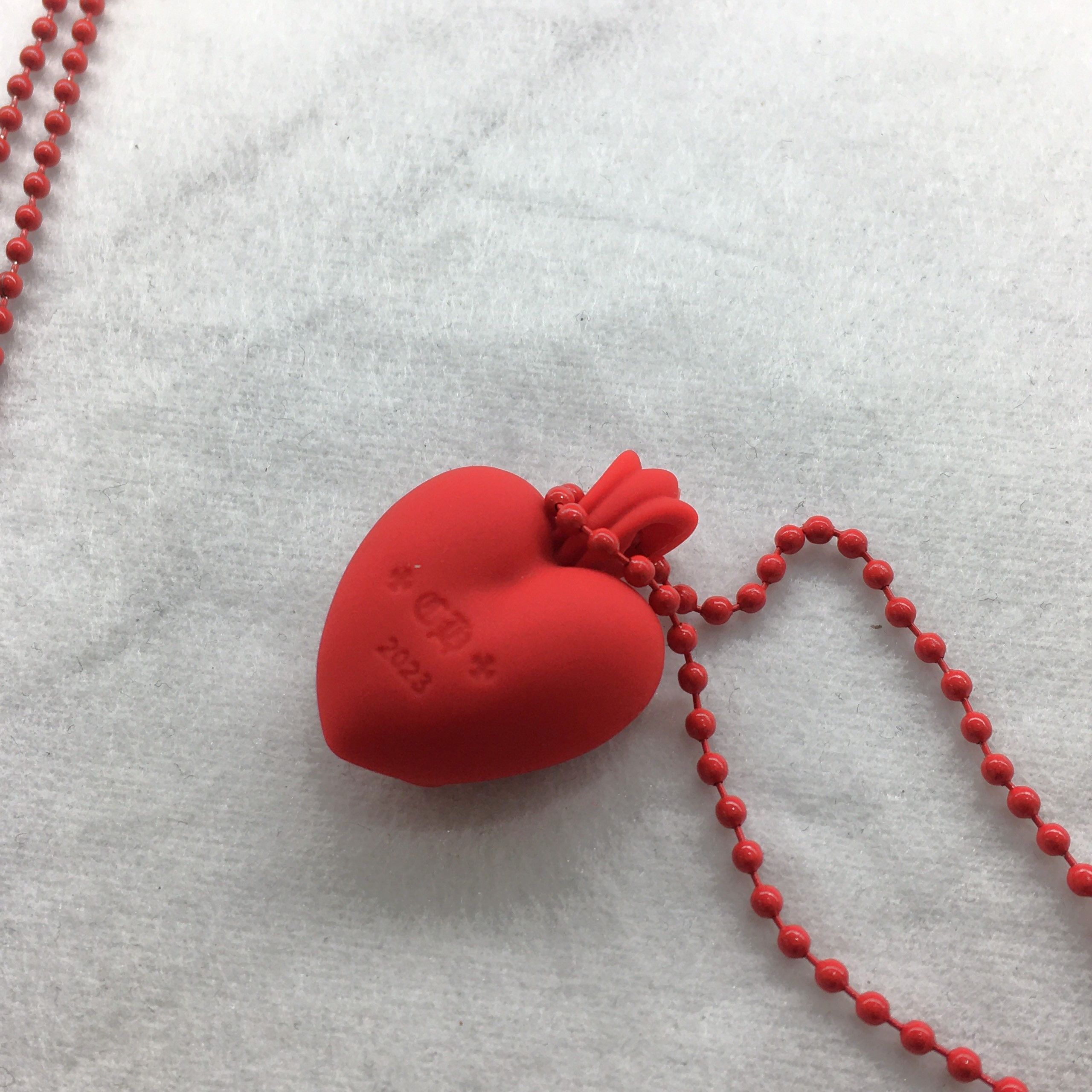 アクセサリーその他 Chrome Hearts Silichrome CH Heart Pendant Red - 2023 Chrome Hearts CHROME HEARTS Silicon Hearts RED | Grailed
