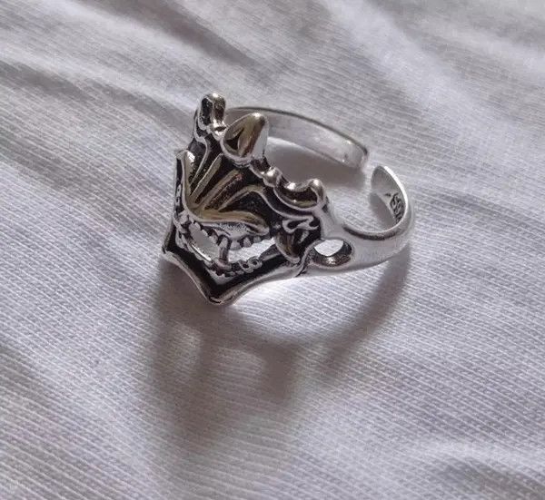 Jewelry Demon Samurai Ring Japanese Ninja Hannya Mask Jewelry Chrome Size ONE SIZE - 4 Thumbnail
